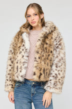 Faux Fur Hooded Jacket