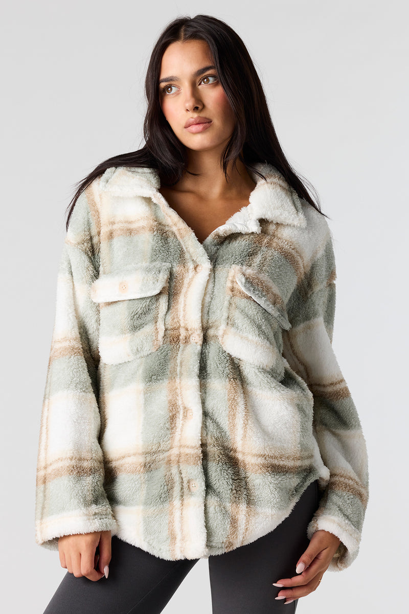 Plaid Sherpa Shacket