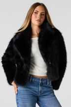 Faux Fur Collared Jacket