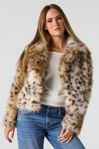 Faux Fur Collared Jacket