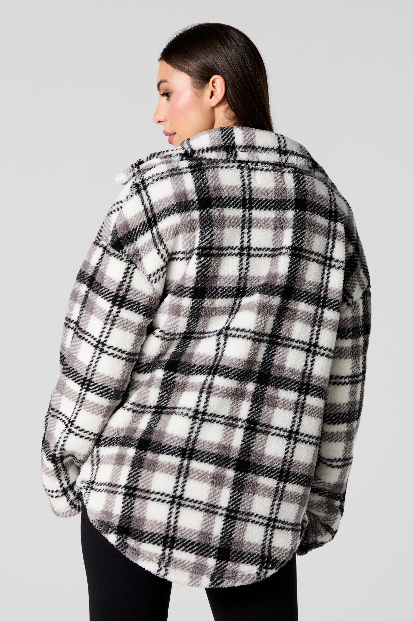 Sherpa Plaid Shacket