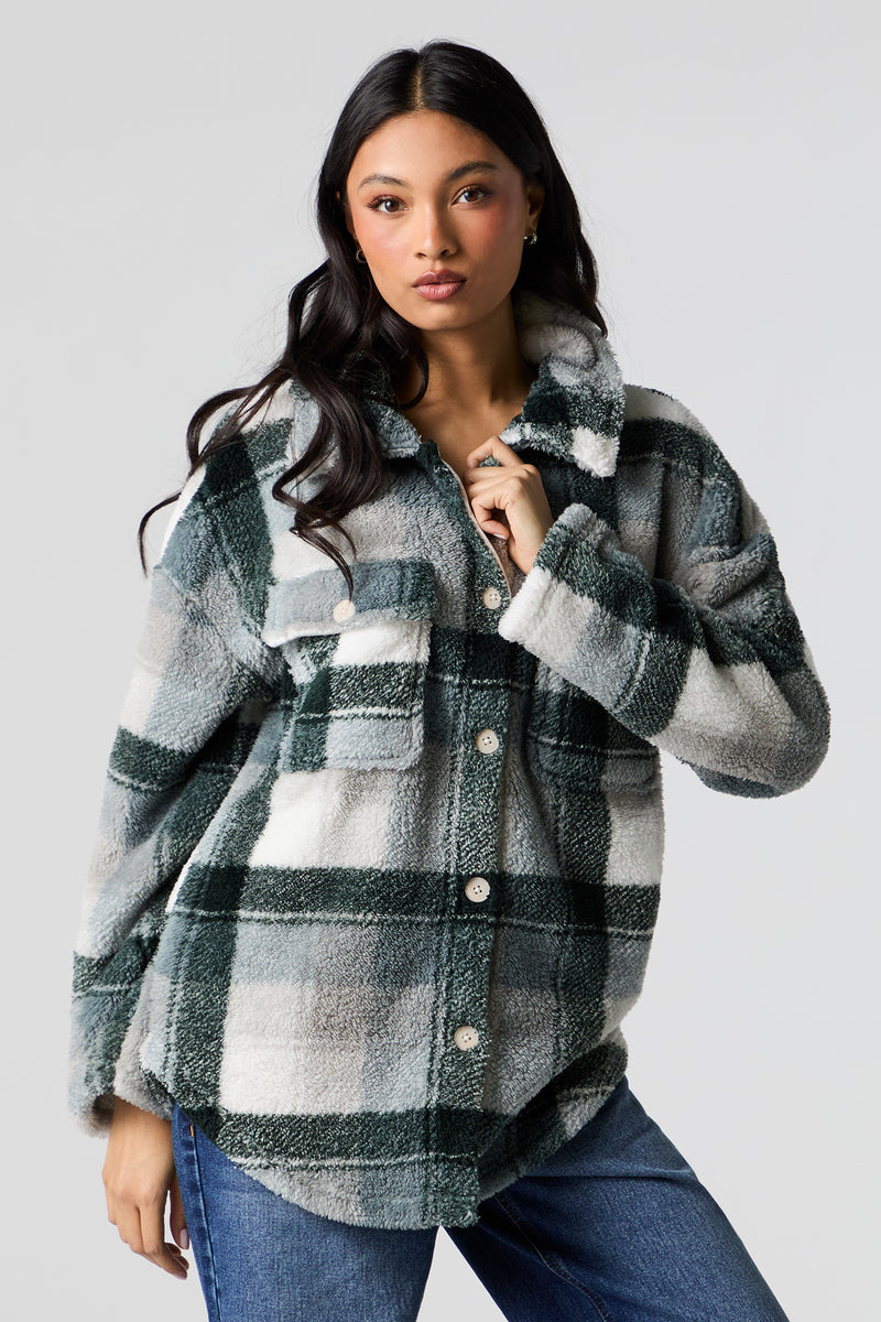 Plaid Sherpa Shacket