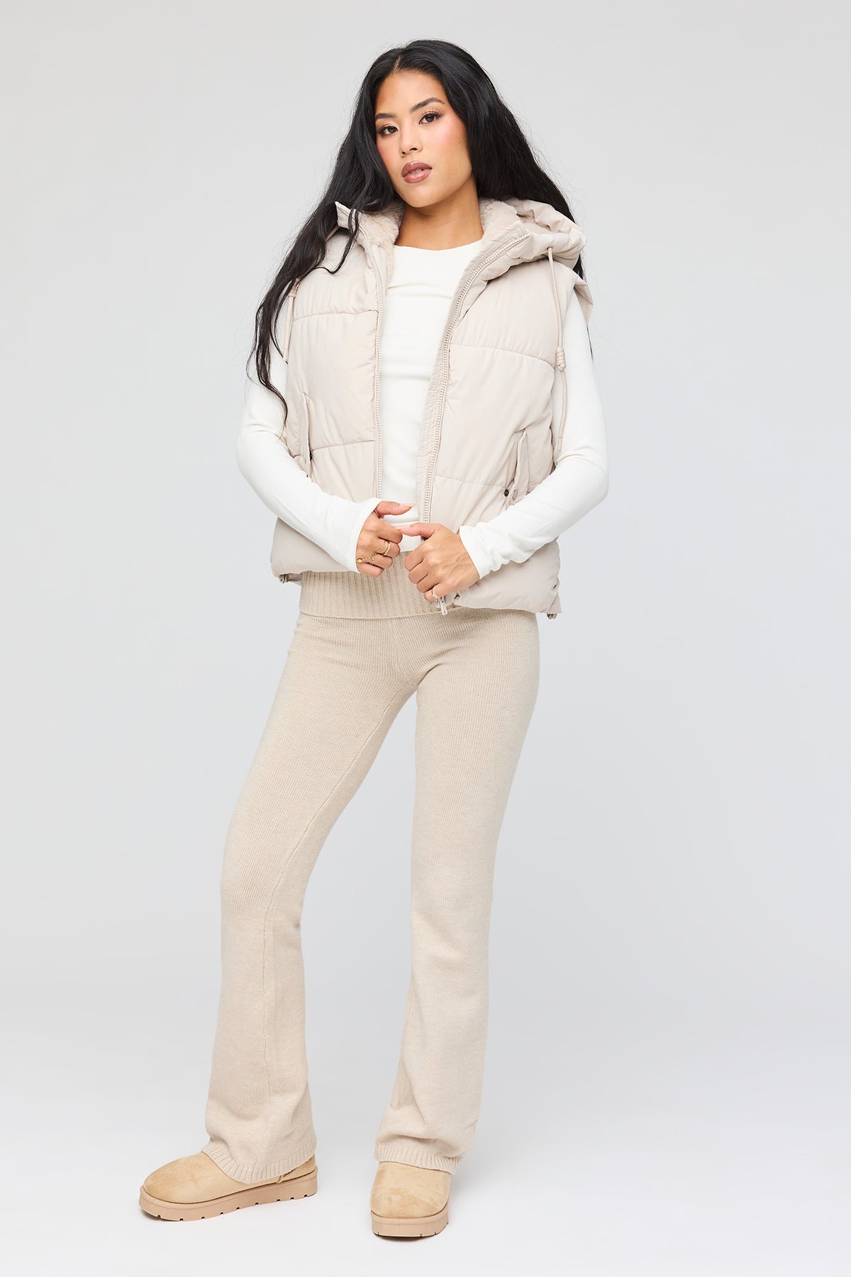 Vue alternative 3. Veste bouffante Cozy Lux doublée de similifourrure