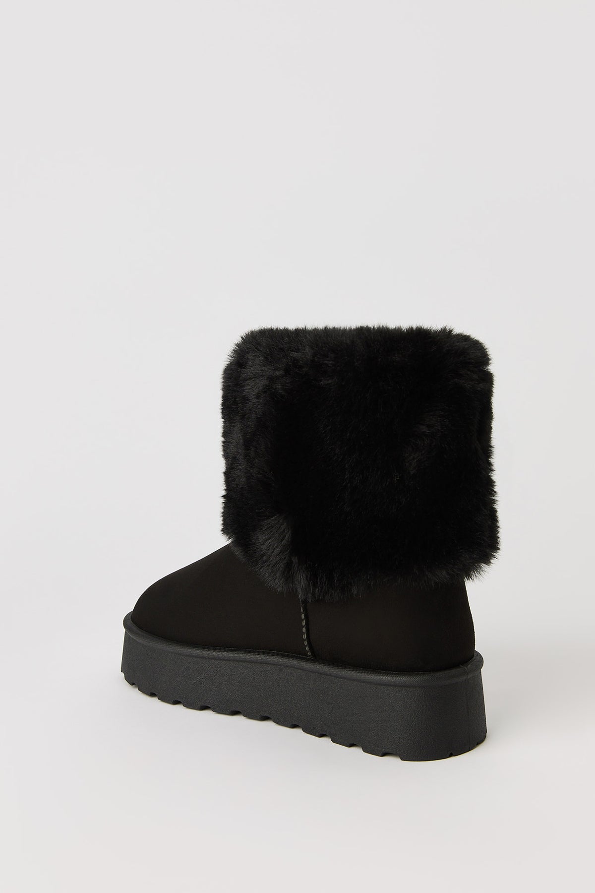 Vue alternative 3. Bottines aux chevilles à semelle plateforme doublées de similifourrure