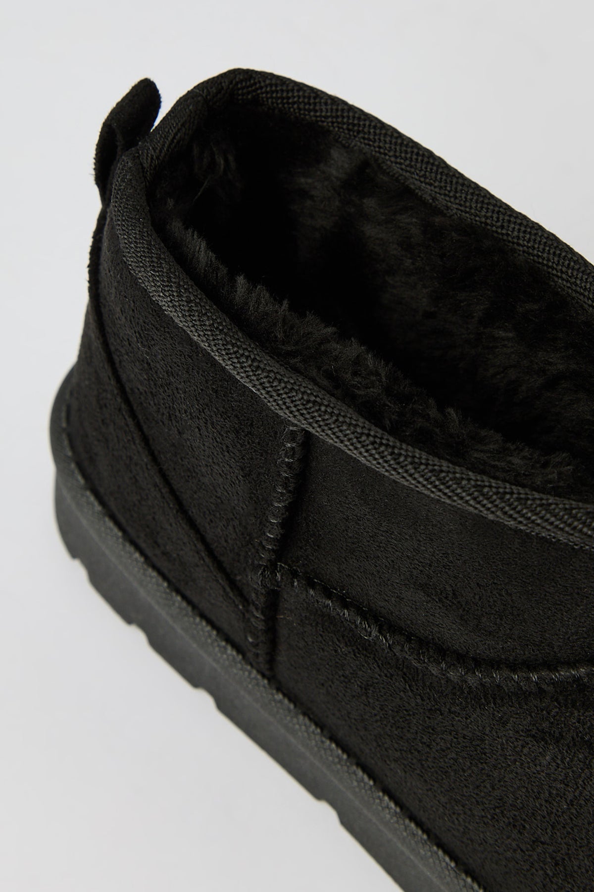 Alt View 3. Faux Suede Ankle Booties - Black