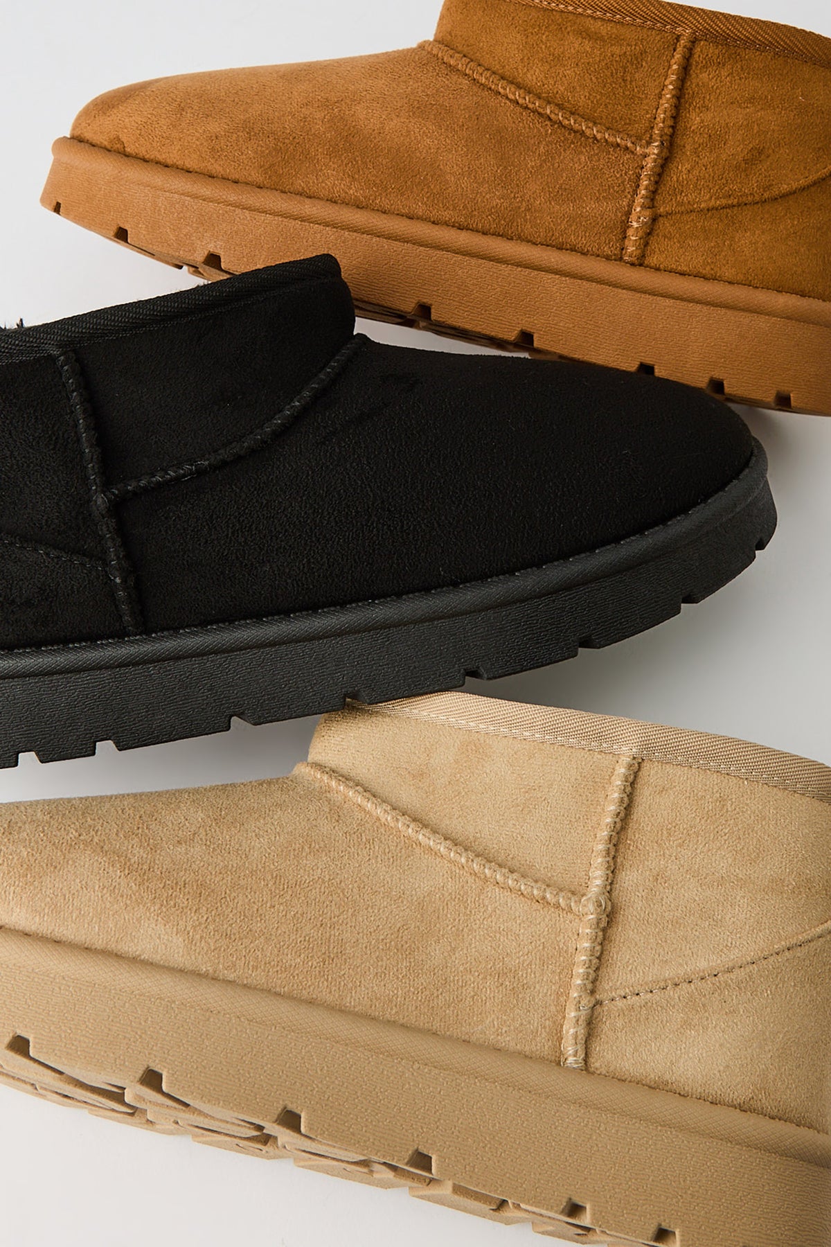 Alt View 4. Faux Suede Ankle Booties - Camel
