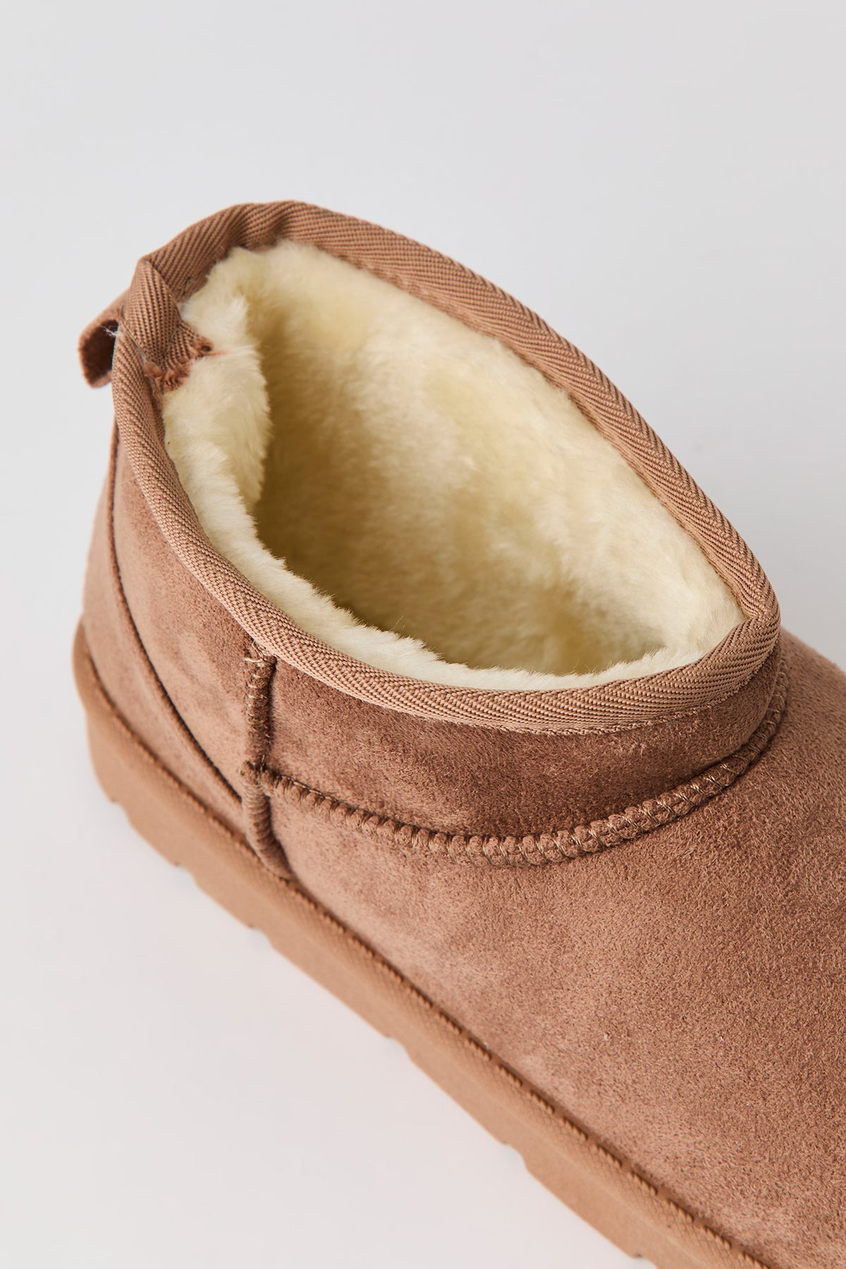 Alt View 3. Faux Suede Ankle Booties - Tan
