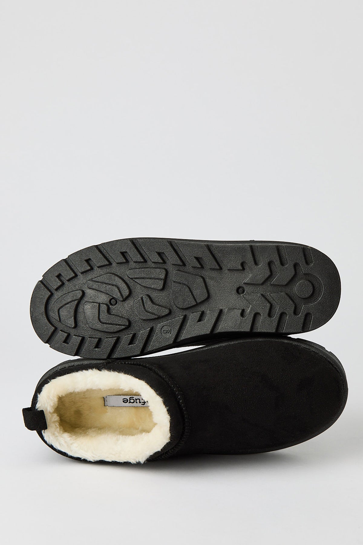 Alt View 4. Faux Suede Slipper Booties - Black