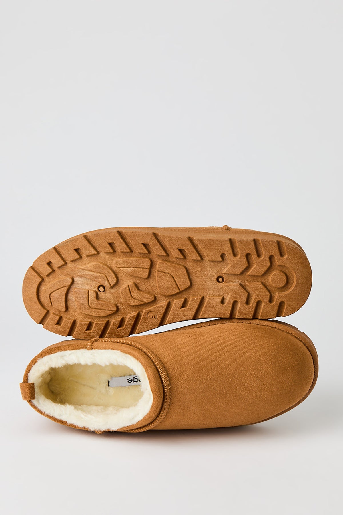 Alt View 4. Faux Suede Slipper Booties - Camel
