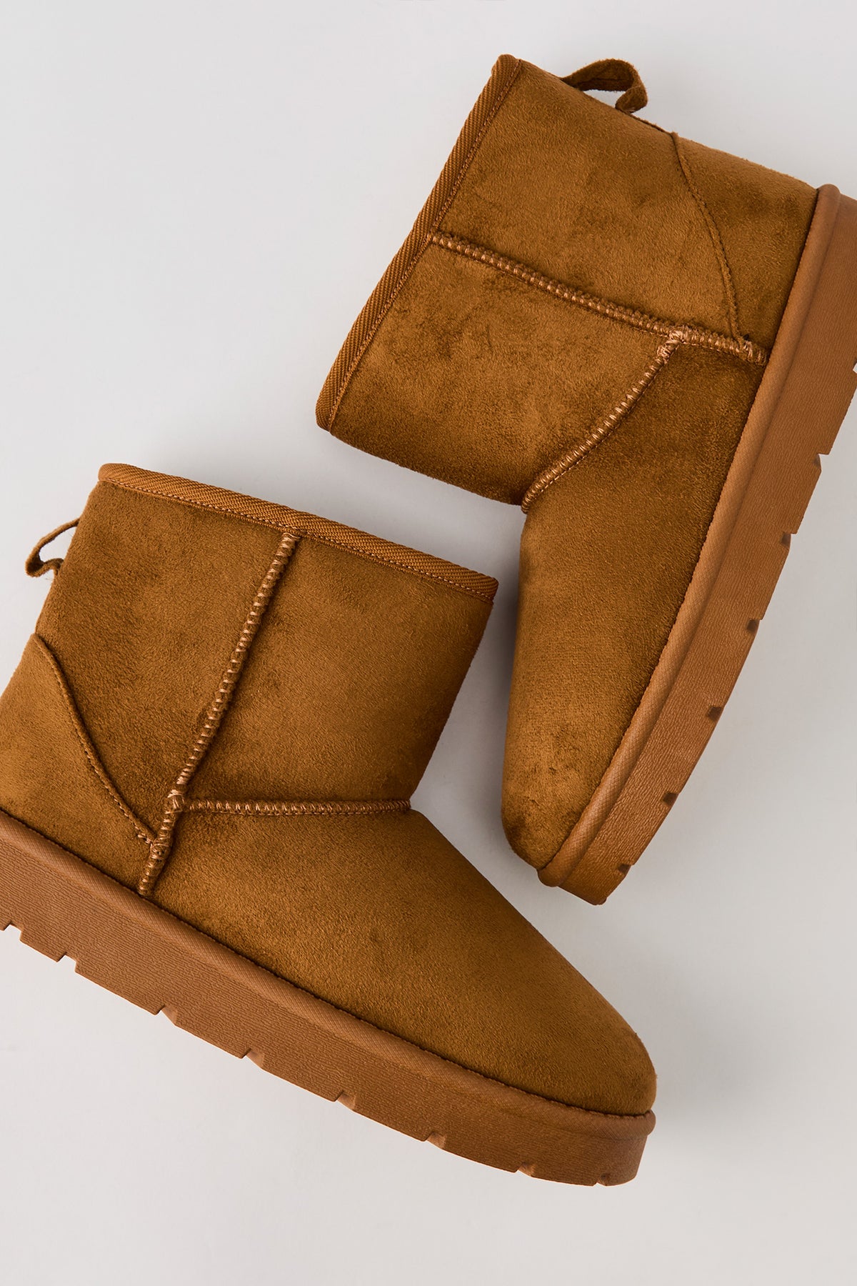 Alt View 4. Faux Suede Booties - Tan