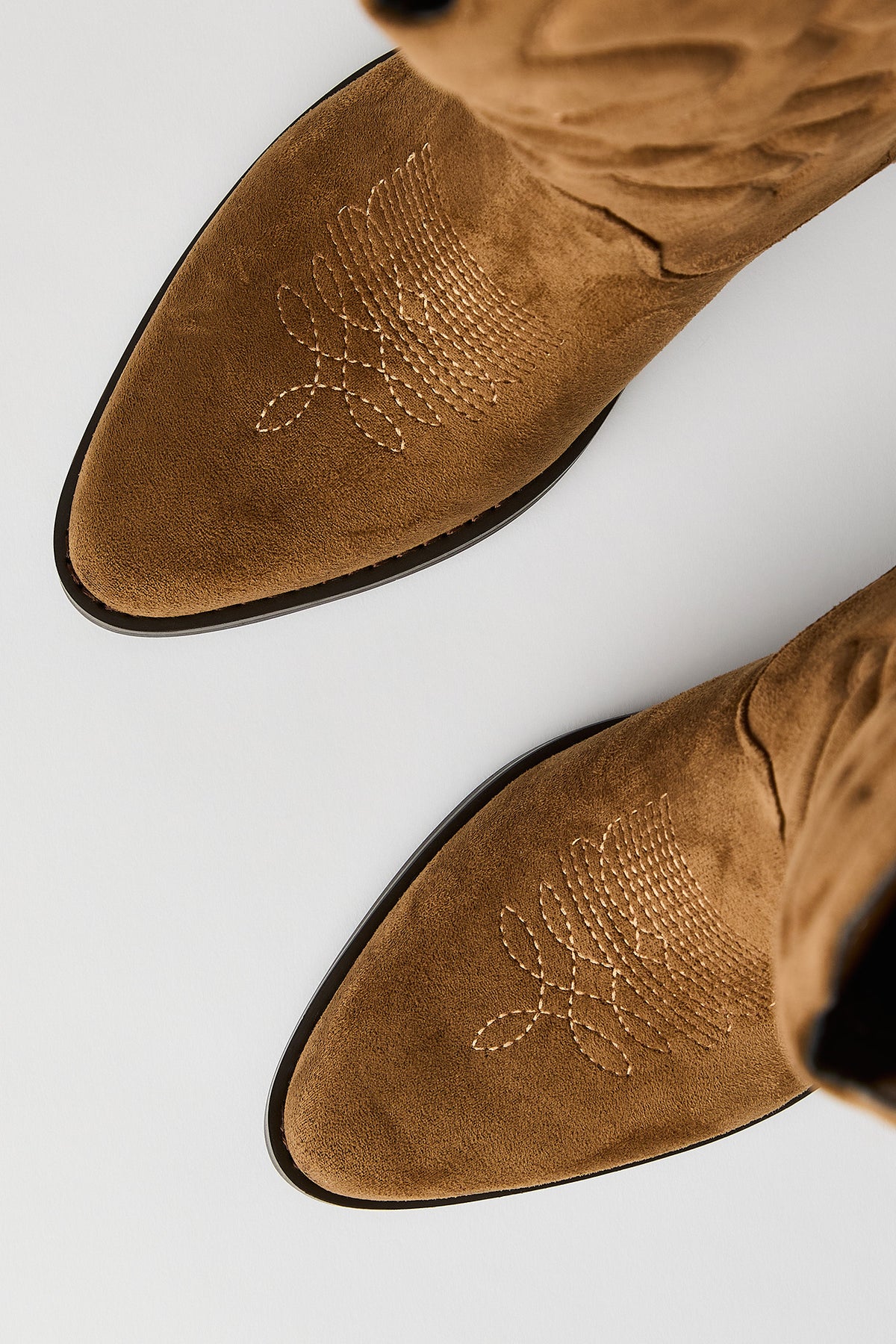 Alt View 4. Mid Calf Cowboy Boot - Natural