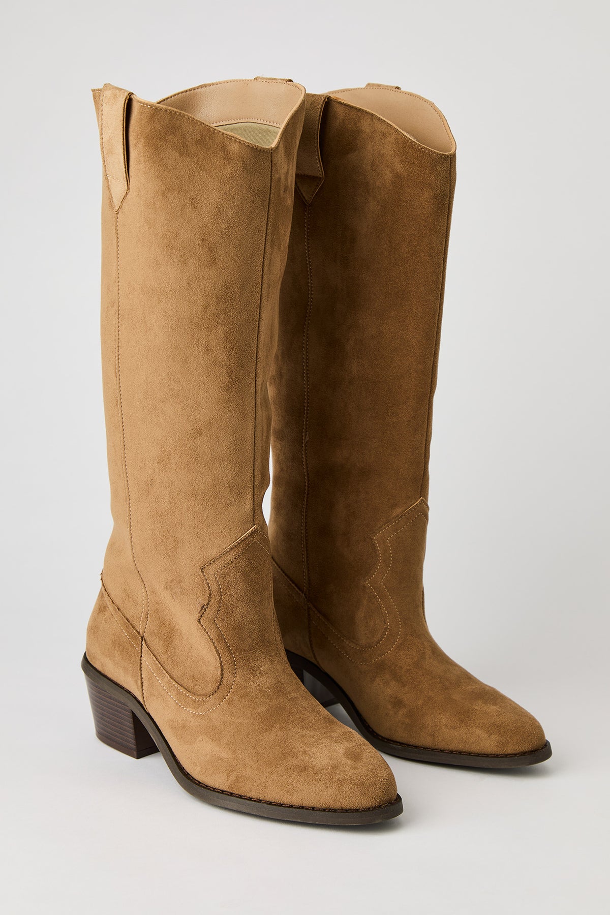 Alt View 2. Knee High Cowboy Boot - Natural
