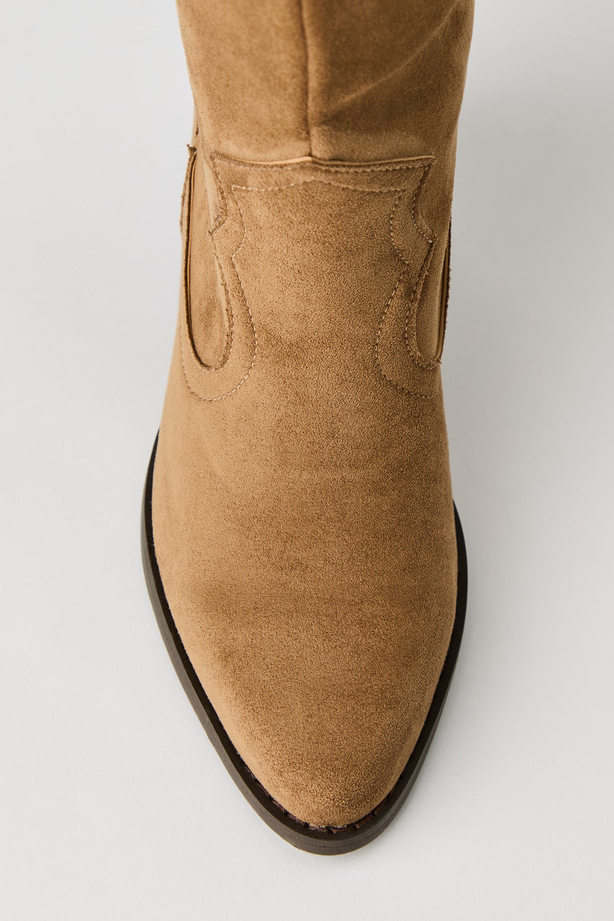 Alt View 3. Knee High Cowboy Boot - Natural