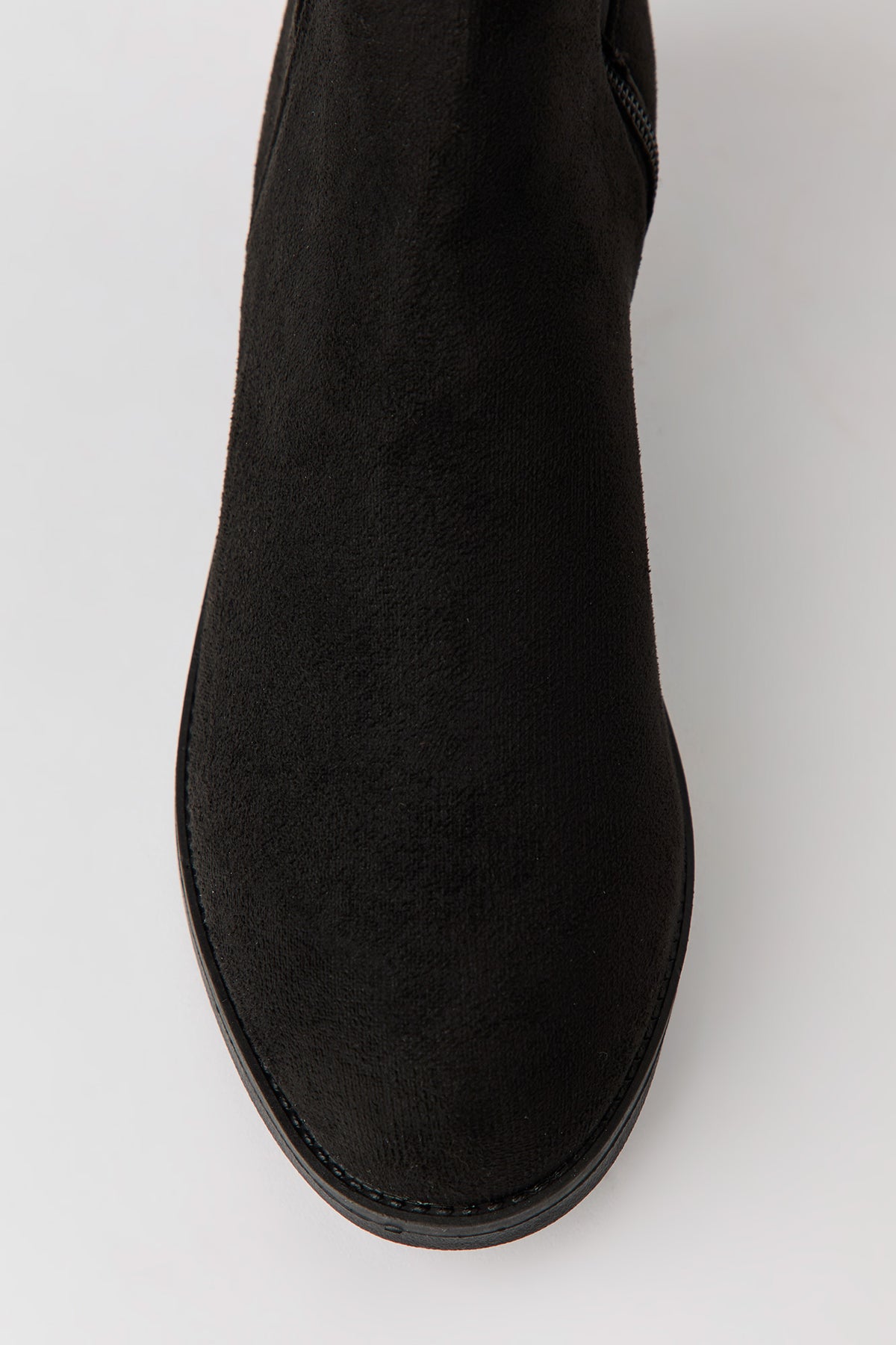 Alt View 3. Faux Suede Knee High Boots - Black
