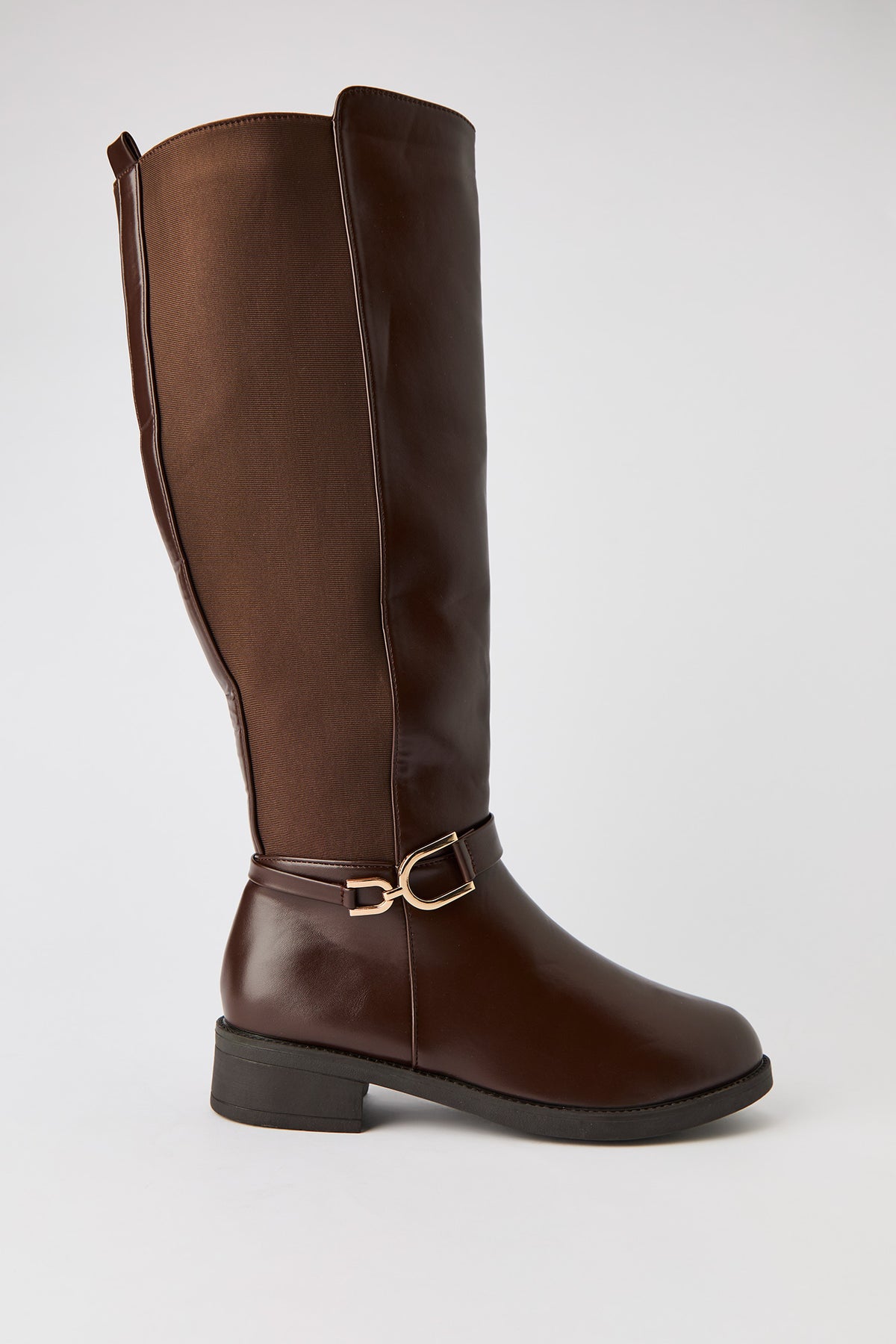 Bottes au genou en similicuir
