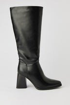 Block Heel Knee High Boots