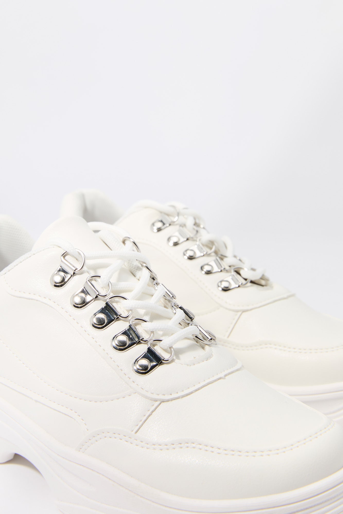 D-Ring Lace Up Chunky Sneaker