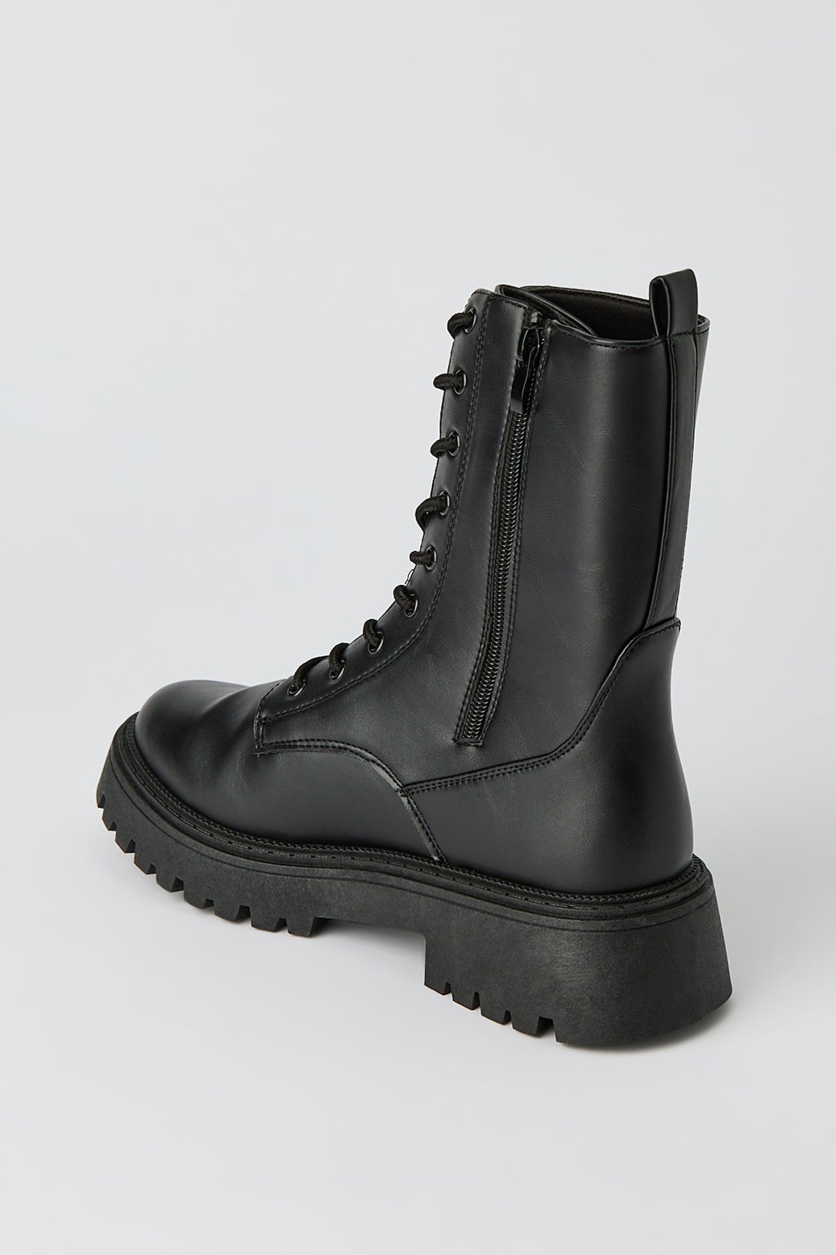 Alt View 4. Combat Boots - Black