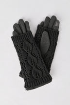 Gants pour écran tactile en tricot torsadé