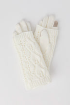 Gants pour écran tactile en tricot torsadé