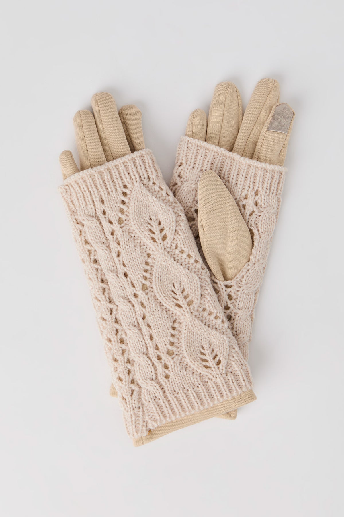Gants pour écran tactile en tricot torsadé