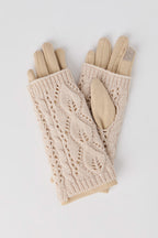 Gants pour écran tactile en tricot torsadé