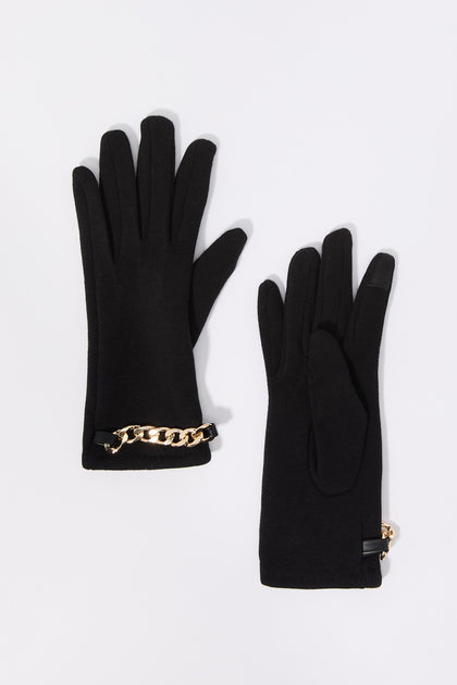 Gants à écran tactile avec chaîne