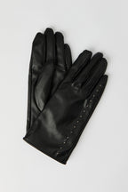 Faux Leather Studded Gloves