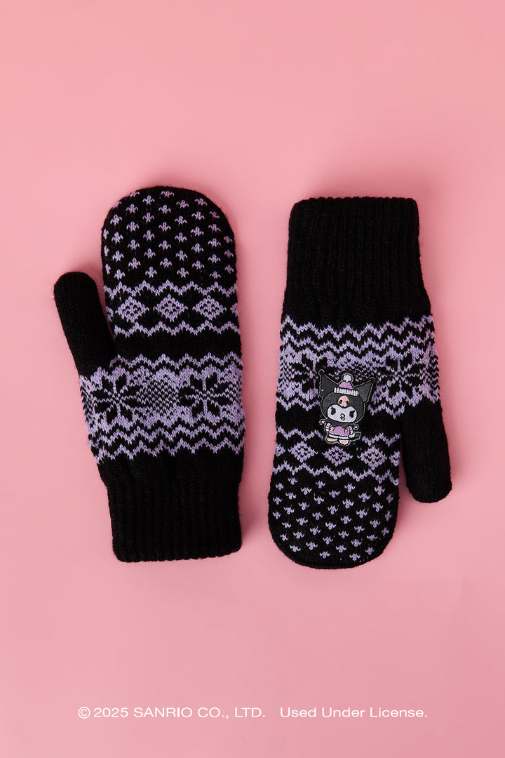Kuromi™ Lined Knit Mittens
