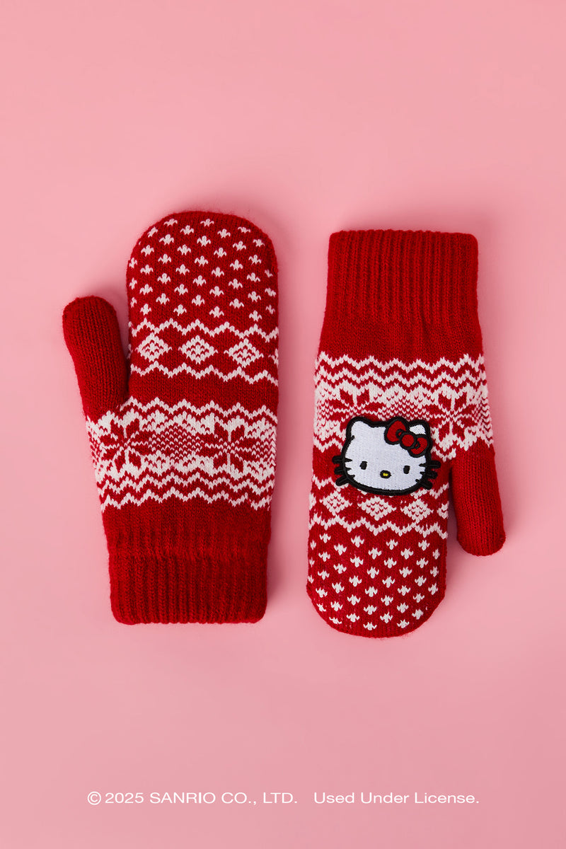 Hello Kitty® Lined Knit Mittens