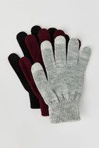 Gants avec écran tactile (3 paires)