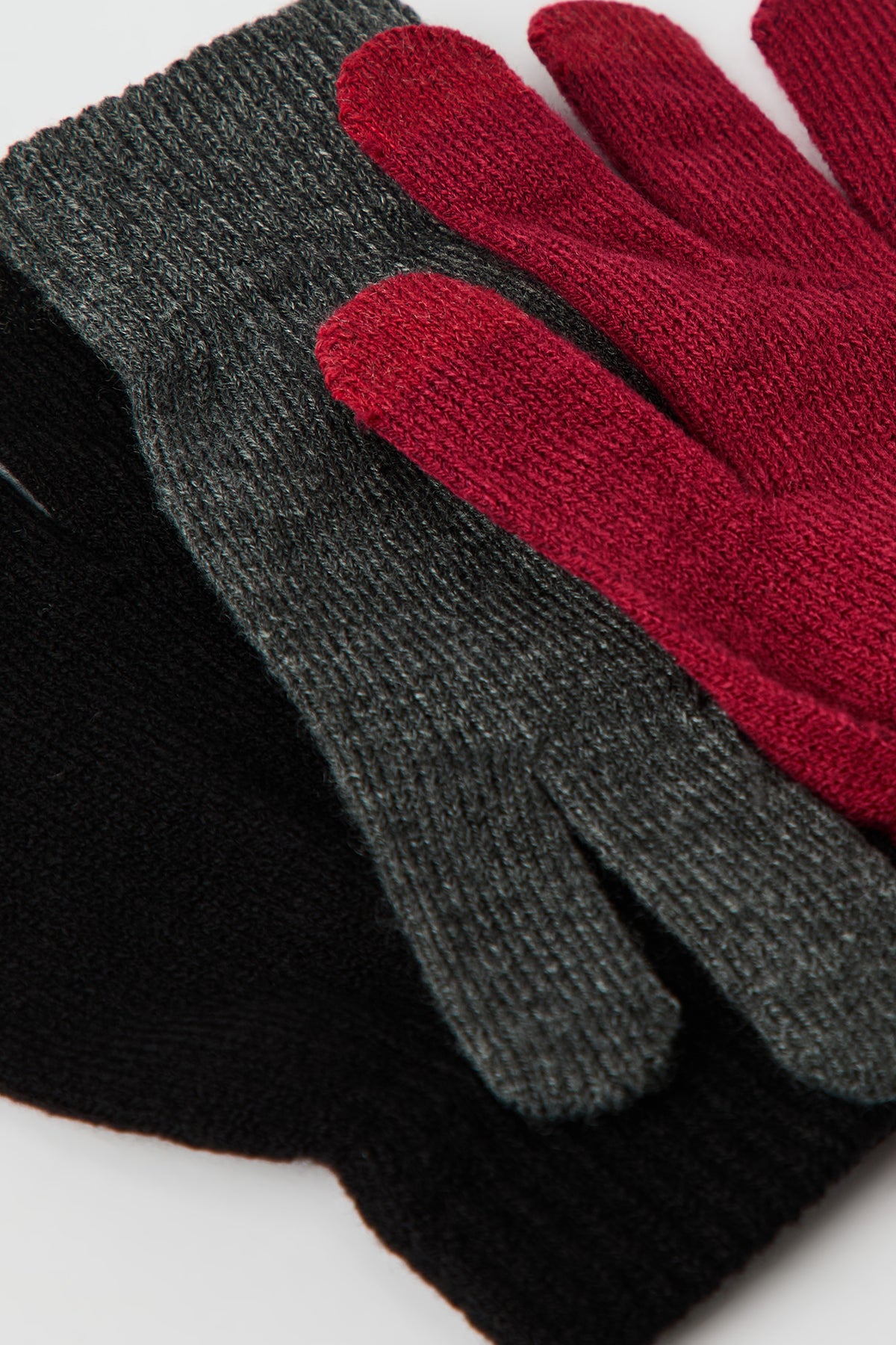 Alt View 2. Touch Screen Gloves (3 Pack) - Red