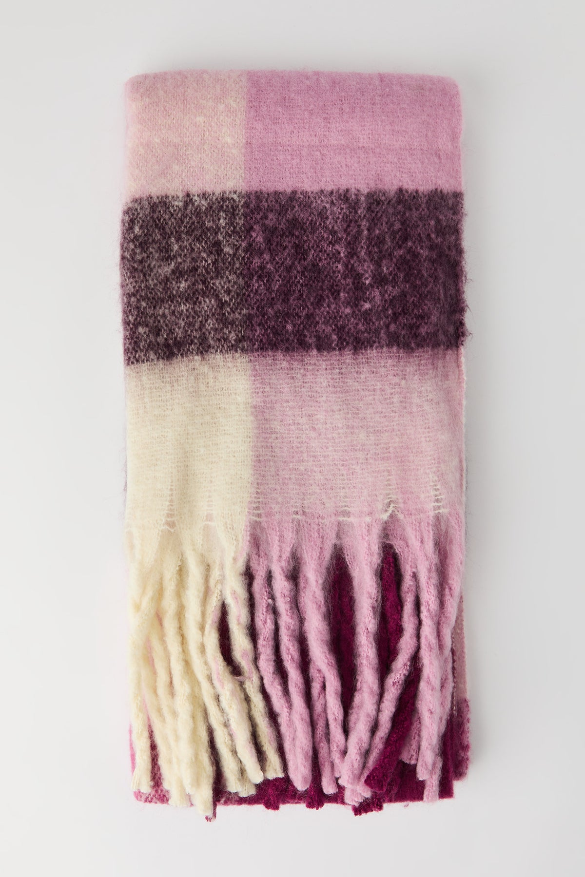 Alt View 2. Plaid Scarf - Purple