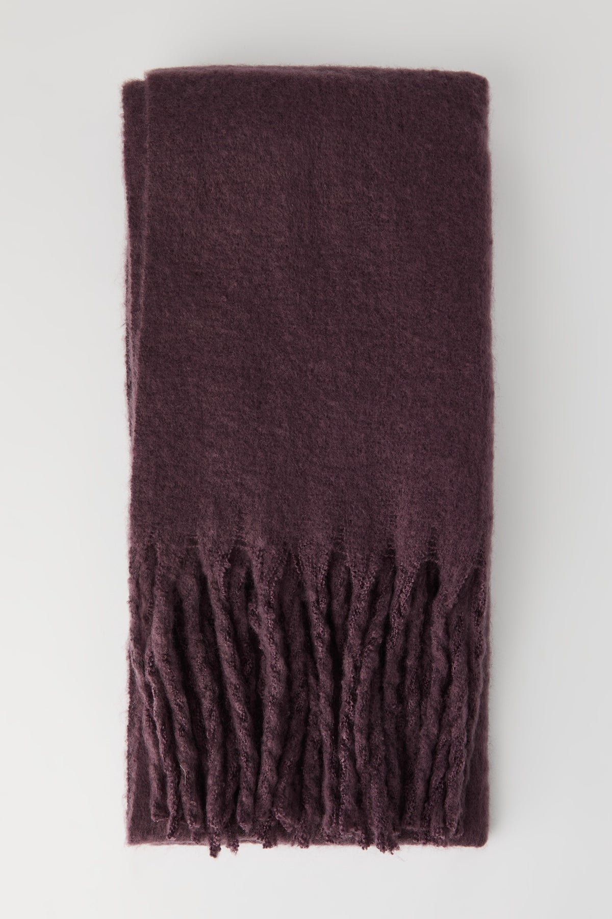 Alt View 2. Solid Knit Scarf - Purple