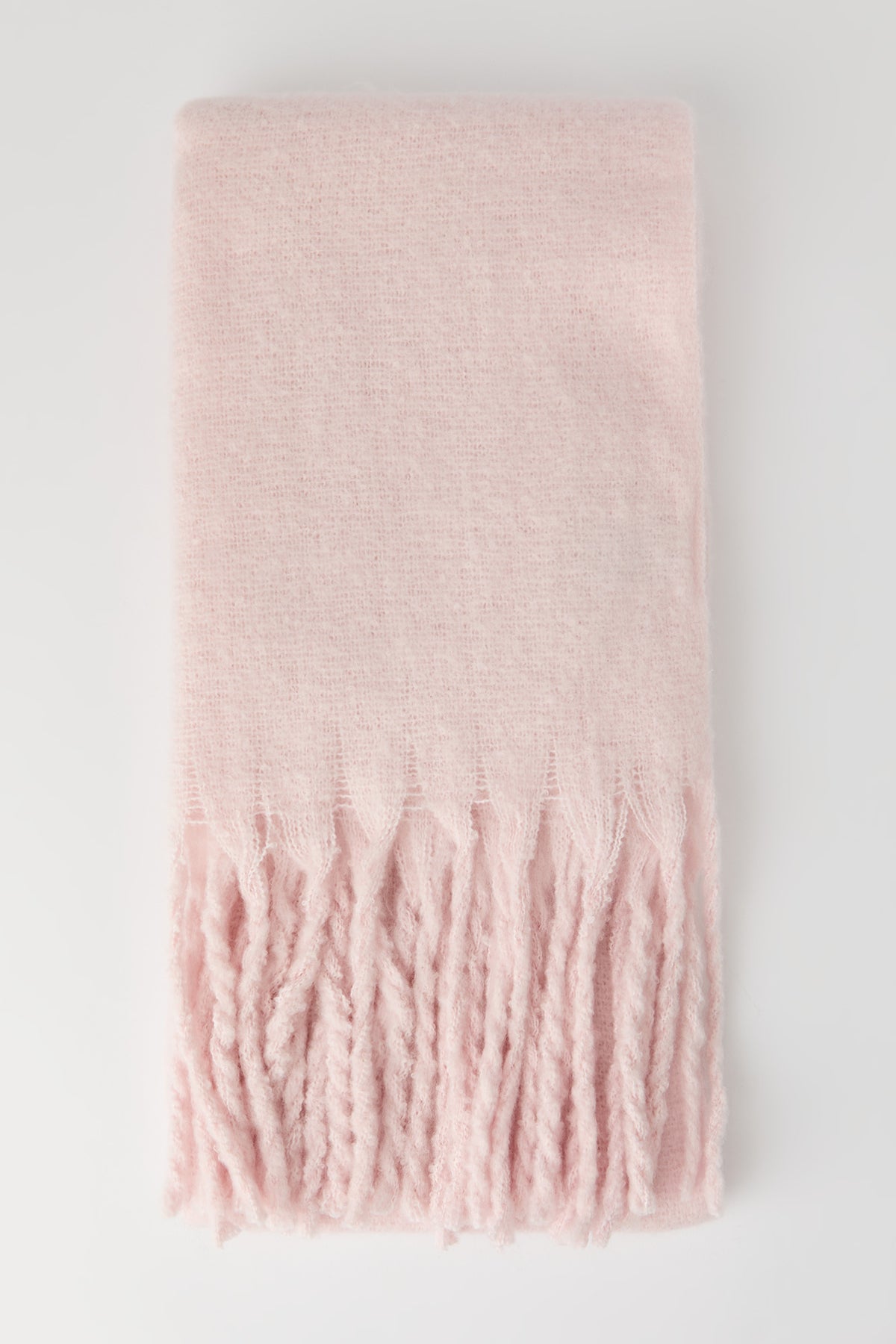 Alt View 2. Solid Knit Scarf - Pink