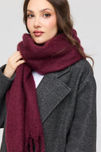Écharpe en tricot uni