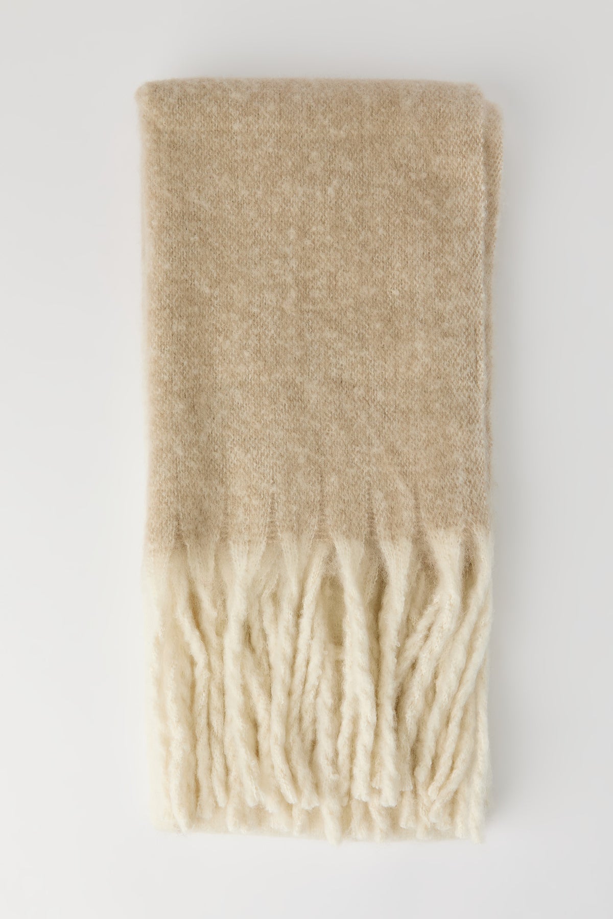 Alt View 2. Ombre Knit Scarf - Oatmeal