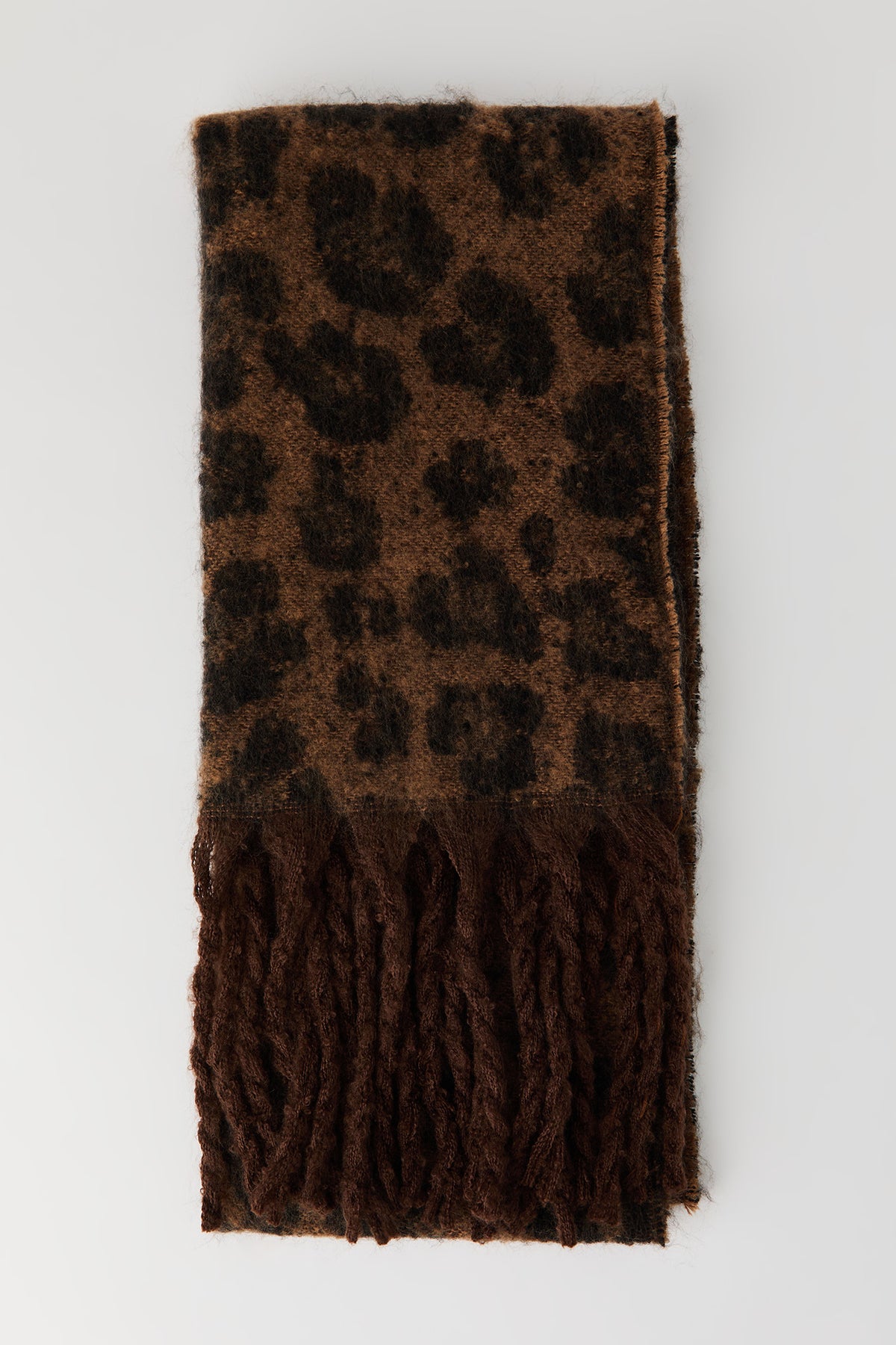 Alt View 2. Knit Scarf - Leopard
