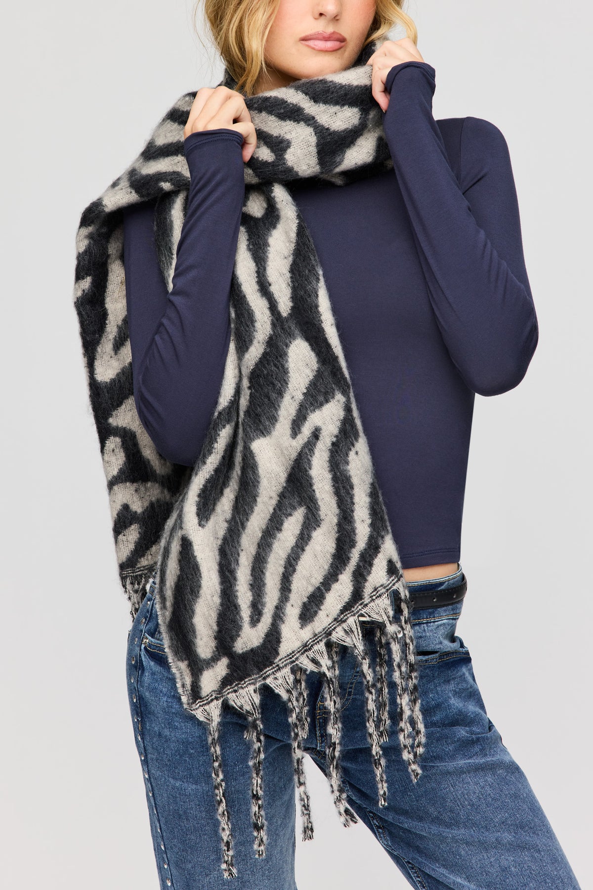 Écharpe en tricot