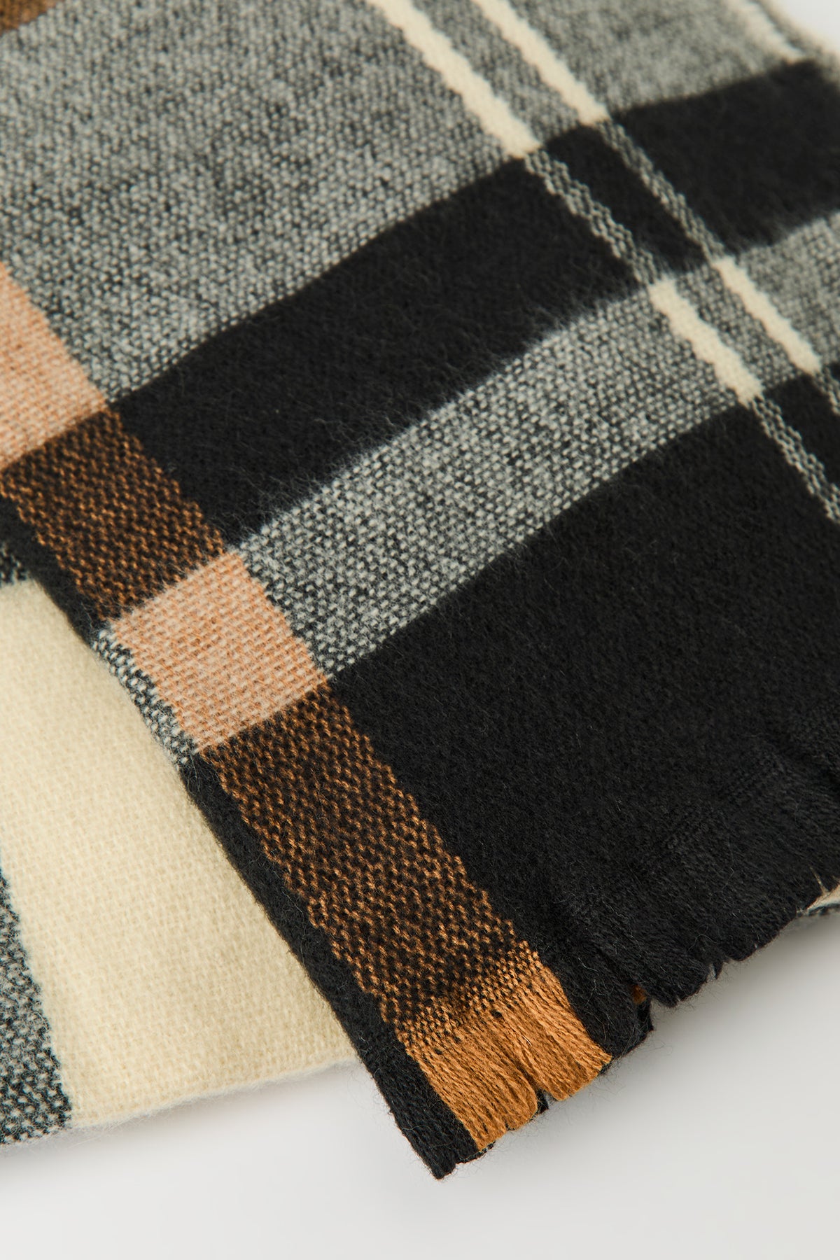 Alt View 2. Soft Plaid Scarf - Tan