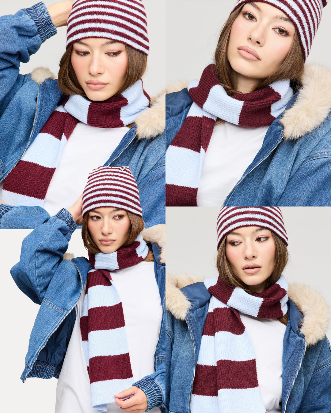 Vue alternative 3. Tuque en tricot et écharpe