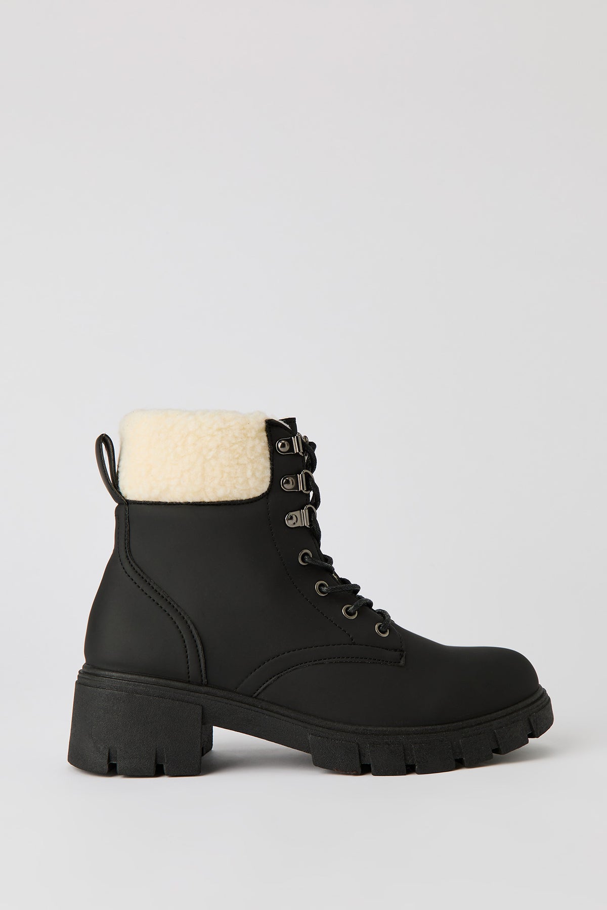 Bottes d'hiver avec revers en similifourrure