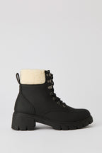 Bottes d'hiver avec revers en similifourrure