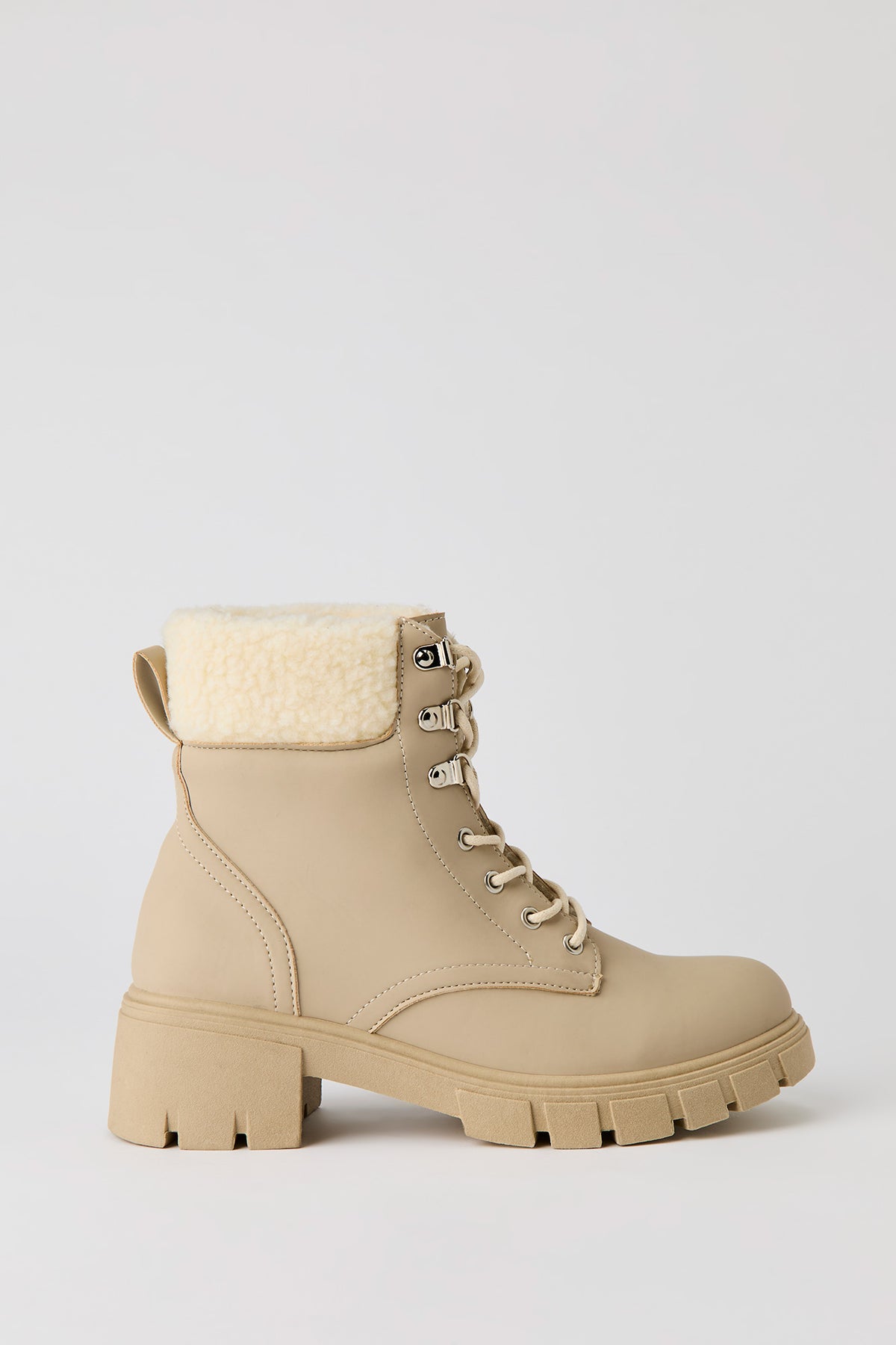 Bottes d'hiver avec revers en similifourrure