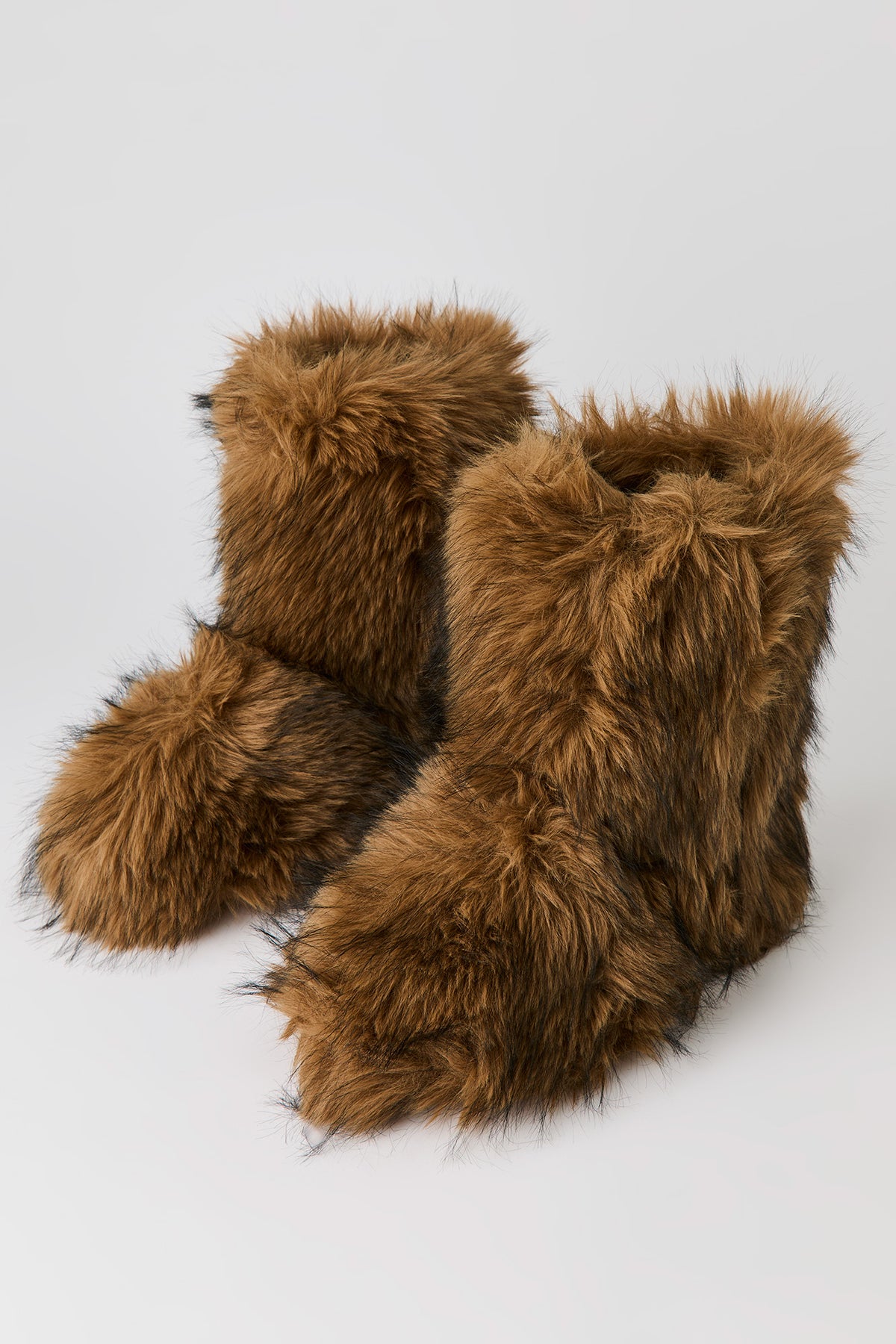 Alt View 2. Faux Fur Boots - Tan