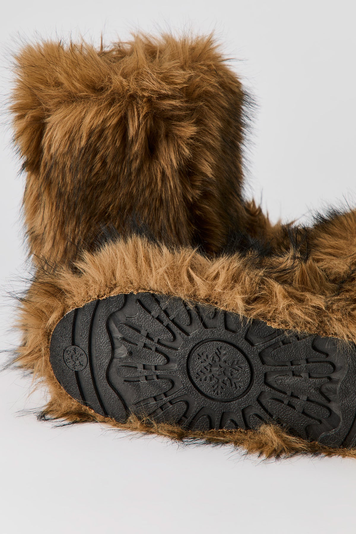 Alt View 3. Faux Fur Boots - Tan