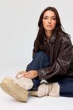 Bottes en similifourrure