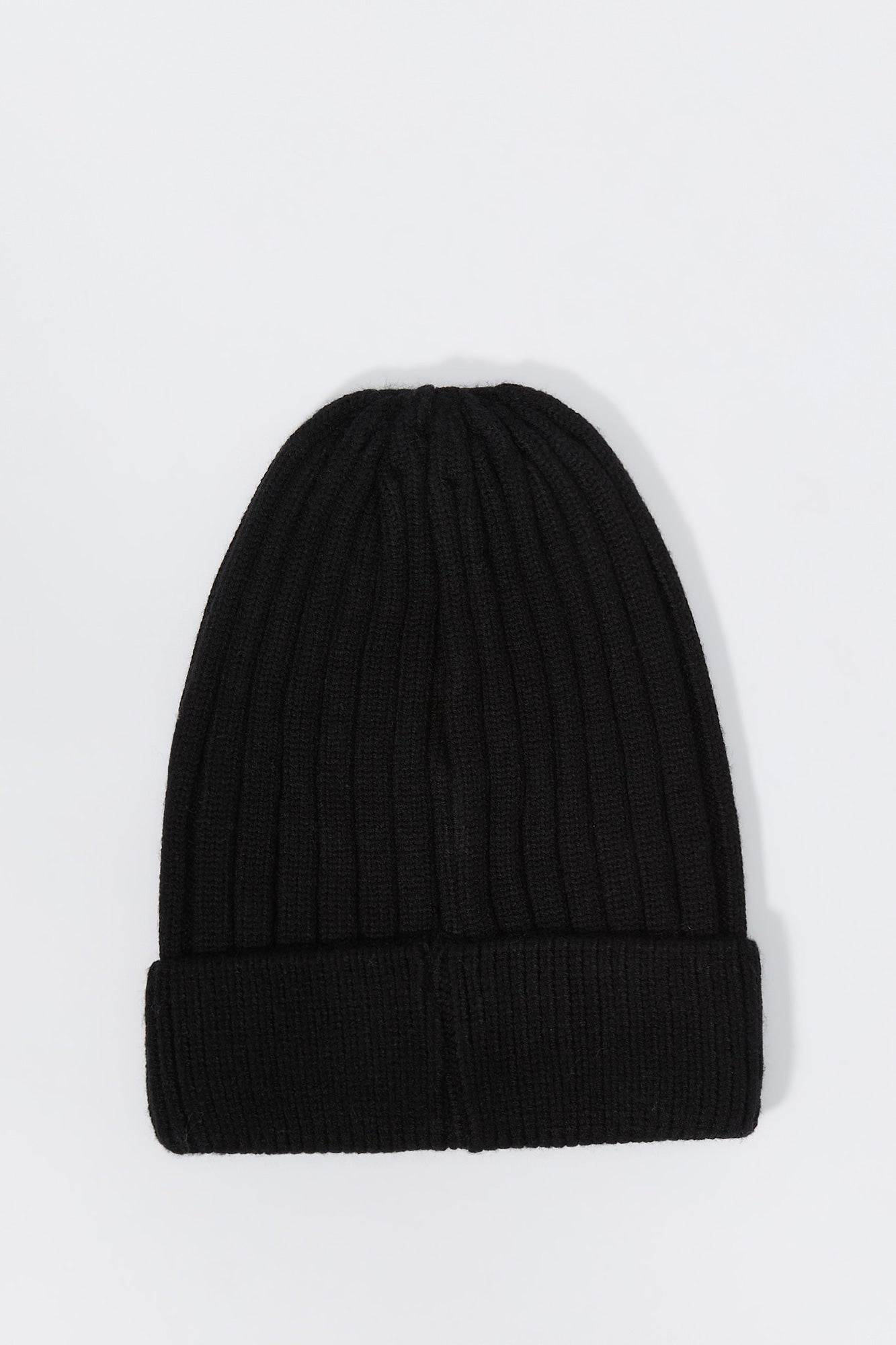 Embroidered Ribbed Knit Beanie