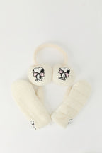 Ensemble avec cache-oreilles et mitaines à imprimé Peanuts Snoopy 