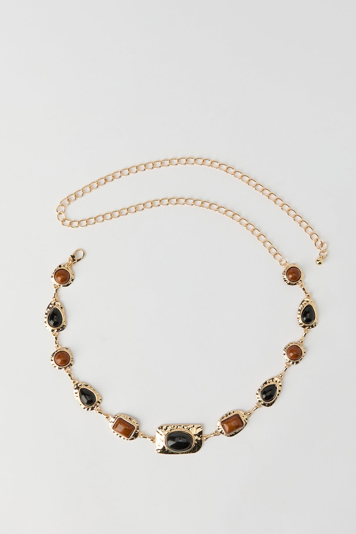 Stone Chain Belt - Gold